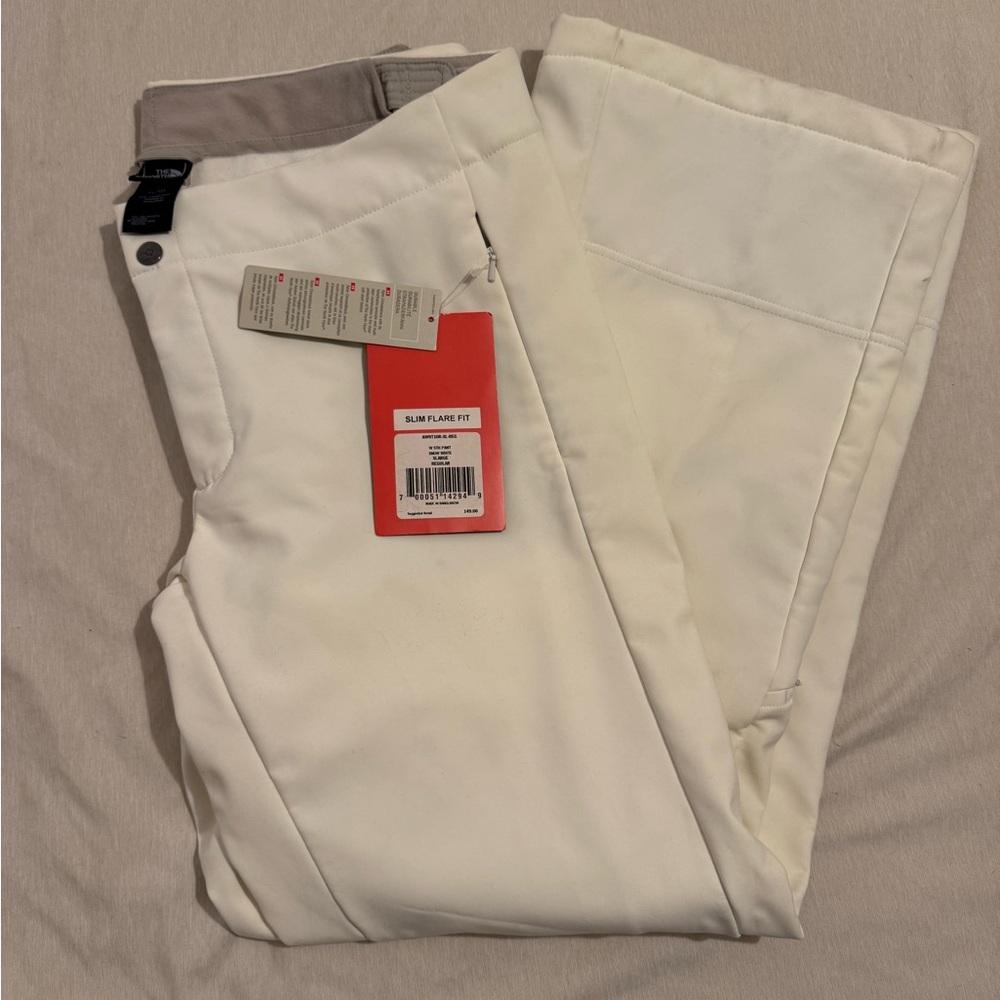 North Face Women's Apex ClimateBlock Slim Flare Pants in Snow White